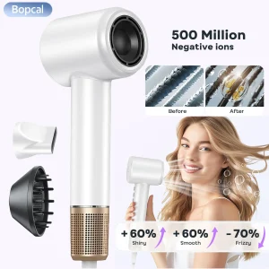 Professional High Speed Electric Hair Dryer Negative Ions Blow Dryer Super Powerful Wind Low noise Salon Hair Dryer